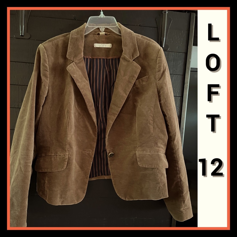 Loft Corduroy Dress Jacket Size 12 Like New